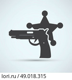 isolated modern police icon. Стоковая иллюстрация, агентство Ingram Publishing / Фотобанк Лори