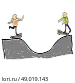 Man on skateboard. Стоковая иллюстрация, агентство Ingram Publishing / Фотобанк Лори
