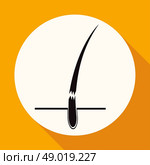 Icon on white circle with a long shadow. Стоковая иллюстрация, агентство Ingram Publishing / Фотобанк Лори