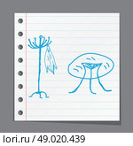 Sketched table. Стоковая иллюстрация, агентство Ingram Publishing / Фотобанк Лори