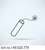 TNT dynamite bomb with burning fuse. Стоковая иллюстрация, агентство Ingram Publishing / Фотобанк Лори