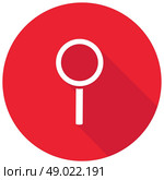 Magnify icon Icon with a long shadow. Стоковая иллюстрация, агентство Ingram Publishing / Фотобанк Лори