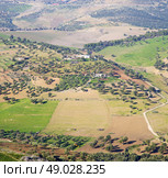 from high in the village morocco africa field and constructions. Стоковое фото, агентство Ingram Publishing / Фотобанк Лори