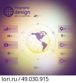 infographic with unfocused background and icons set for business design vector.. infographic with unfocused background and icons set for business design vector. Стоковая иллюстрация, агентство Ingram Publishing / Фотобанк Лори