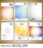 Molecule structure, interconnection network. Brochure, flyer or report for business. Стоковая иллюстрация, агентство Ingram Publishing / Фотобанк Лори