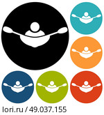 rowing icon. Стоковая иллюстрация, агентство Ingram Publishing / Фотобанк Лори