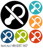 baby pacifier symbol. Стоковая иллюстрация, агентство Ingram Publishing / Фотобанк Лори