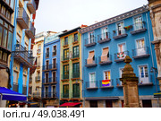 Pamplona Navarra Spain plaza del Castillo square. Стоковое фото, агентство Ingram Publishing / Фотобанк Лори