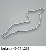 Imola Circuit for motorsport and autosport. Стоковая иллюстрация, иллюстратор Максим Гребешков / Фотобанк Лори