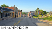 Downtown Historic District, national historic district at Wabash, Wabash County, Indiana. It encompasses 27 contributing buildings in central business district. It developed between about 1840 and 1920 (2014 год). Редакционное фото, фотограф Валерия Попова / Фотобанк Лори