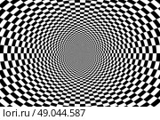 Psychedelic optical spiral with radial rays, Стоковая иллюстрация, иллюстратор Максим Гребешков / Фотобанк Лори