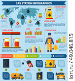 Gas station worldwide infographic layout poster. Gas petroleum diesel fuel service stations worldwide statistic infographic report with diagrams layout flat abstract vector illustration. Стоковая иллюстрация, агентство Ingram Publishing / Фотобанк Лори