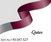 Waving ribbon flag. Стоковая иллюстрация, иллюстратор Максим Гребешков / Фотобанк Лори