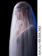 Young elven girl isolated on black. Стоковое фото, агентство Ingram Publishing / Фотобанк Лори