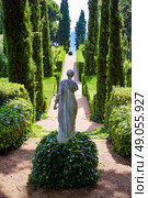 Santa Clotilde gardens in Lloret de Mar at Costa Brava of Catalonia Girona Spain. Стоковое фото, агентство Ingram Publishing / Фотобанк Лори