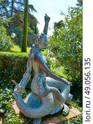Santa Clotilde gardens in Lloret de Mar at Costa Brava of Catalonia Girona Spain. Стоковое фото, агентство Ingram Publishing / Фотобанк Лори