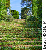 Santa Clotilde gardens in Lloret de Mar at Costa Brava of Catalonia Girona Spain. Стоковое фото, агентство Ingram Publishing / Фотобанк Лори
