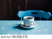 A cup of freshly brewed coffee in a tearoom. Стоковое фото, агентство Ingram Publishing / Фотобанк Лори