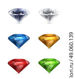 Gems set of vector icons. Стоковая иллюстрация, агентство Ingram Publishing / Фотобанк Лори