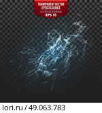 Transparent broken glass on transparent background. Vector illustration. Transparent broken glass on transparent background. Vector illustration EPS10. Стоковая иллюстрация, агентство Ingram Publishing / Фотобанк Лори