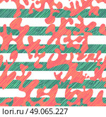 Seamless Abstract Blob Stripes Surface Design Pattern Background Tile. Стоковая иллюстрация, агентство Ingram Publishing / Фотобанк Лори