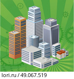 Skyscrapers, urban high-rise home. Стоковая иллюстрация, агентство Ingram Publishing / Фотобанк Лори