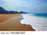 Cofete Fuerteventura Barlovento beach at Canary Islands of Spain. Стоковое фото, агентство Ingram Publishing / Фотобанк Лори