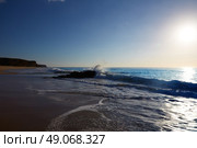 El Cotillo Castillo Beach in Fuerteventura at Canary Islands of Spain. Стоковое фото, агентство Ingram Publishing / Фотобанк Лори