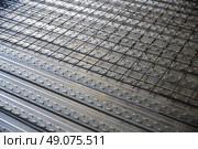 reinforced concrete slab with sheet metal formwork. Стоковое фото, агентство Ingram Publishing / Фотобанк Лори