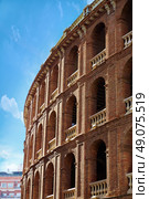 Valencia bullring Plaza de Toros in Xativa street of Spain. Стоковое фото, агентство Ingram Publishing / Фотобанк Лори