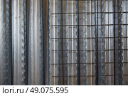 reinforced concrete slab with sheet metal formwork. Стоковое фото, агентство Ingram Publishing / Фотобанк Лори