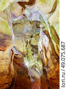 Benidoleig Cueva Calaveras cavern in Alicante at Spain. Стоковое фото, агентство Ingram Publishing / Фотобанк Лори