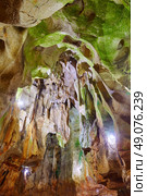 Benidoleig Cueva Calaveras cavern in Alicante at Spain. Стоковое фото, агентство Ingram Publishing / Фотобанк Лори