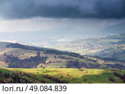Clouds and thunderhead in spring carpathian mountains. Стоковое фото, агентство Ingram Publishing / Фотобанк Лори