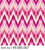 Vector seamless ikat ethnic pattern. Vector seamless ikat ethnic pattern. Boho design. Ethnic Colored seamless zigzag patten. Стоковая иллюстрация, агентство Ingram Publishing / Фотобанк Лори