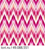  seamless ikat ethnic pattern.  seamless ikat ethnic pattern. Boho design. Ethnic Colored seamless zigzag patten. Стоковое фото, агентство Ingram Publishing / Фотобанк Лори