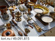 Antiques traditional market outdoor in Spain. Стоковое фото, агентство Ingram Publishing / Фотобанк Лори