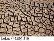 Dried irrigation ditch clay soil in Albufera rice fields of Valencia. Стоковое фото, агентство Ingram Publishing / Фотобанк Лори