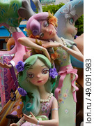 Fallas fest popular figures will burn in March 19 th night yearly. Стоковое фото, агентство Ingram Publishing / Фотобанк Лори
