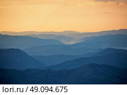 Colorful sunset in Tatra mountains in Slovakia. Стоковое фото, агентство Ingram Publishing / Фотобанк Лори