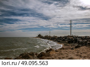 Бердянская Коса, побережье Азовского моря. Бердянск. Запорожская область. Стоковое фото, фотограф Сергей Афанасьев / Фотобанк Лори
