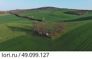 Chapel st. Barbara in South Moravia fields. Стоковое видео, видеограф Михаил Коханчиков / Фотобанк Лори
