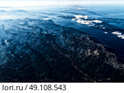 Earth Horizon Photo From 35.000 Feet Altitude. Стоковое фото, агентство Ingram Publishing / Фотобанк Лори