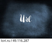 Url written on a blackboard. Стоковое фото, агентство Ingram Publishing / Фотобанк Лори