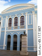 Zamora Ramos Carrion theater and Diputacion buiding in Spain. Стоковое фото, агентство Ingram Publishing / Фотобанк Лори
