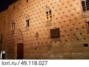 Casa de las Conchas shell house in Salamanca of Spain. Стоковое фото, агентство Ingram Publishing / Фотобанк Лори