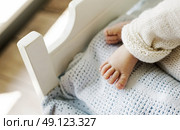 Newborn child's cute little foot. Стоковое фото, агентство Ingram Publishing / Фотобанк Лори