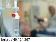closeup of saline drip. Стоковое фото, агентство Ingram Publishing / Фотобанк Лори