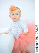 Little girl dressed in a tutu. Стоковое фото, агентство Ingram Publishing / Фотобанк Лори