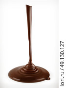 Flowing chocolate, vector graphic element, mesh. Стоковая иллюстрация, агентство Ingram Publishing / Фотобанк Лори